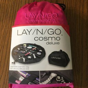 NWT Lay-N-Go Cosmo Deluxe Pink Cosmetic Bag 22"